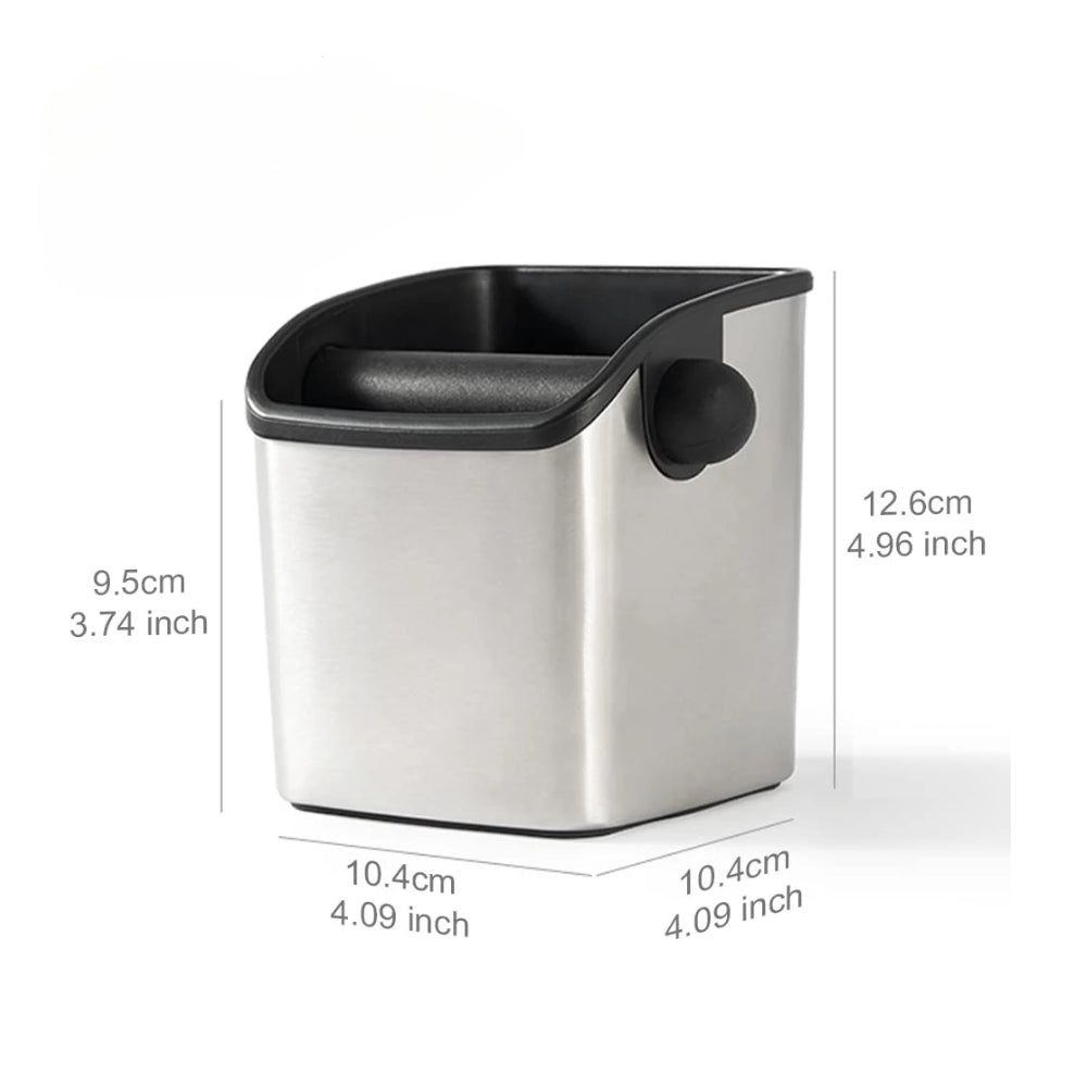 Stainless Steel Coffee Knock Box Square