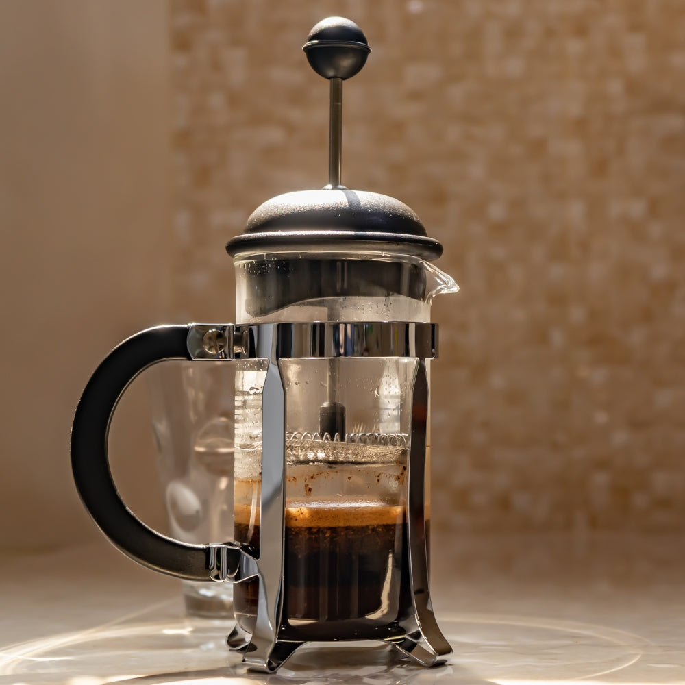 French Press Coffee Maker | 50oz | Silver | Bayka