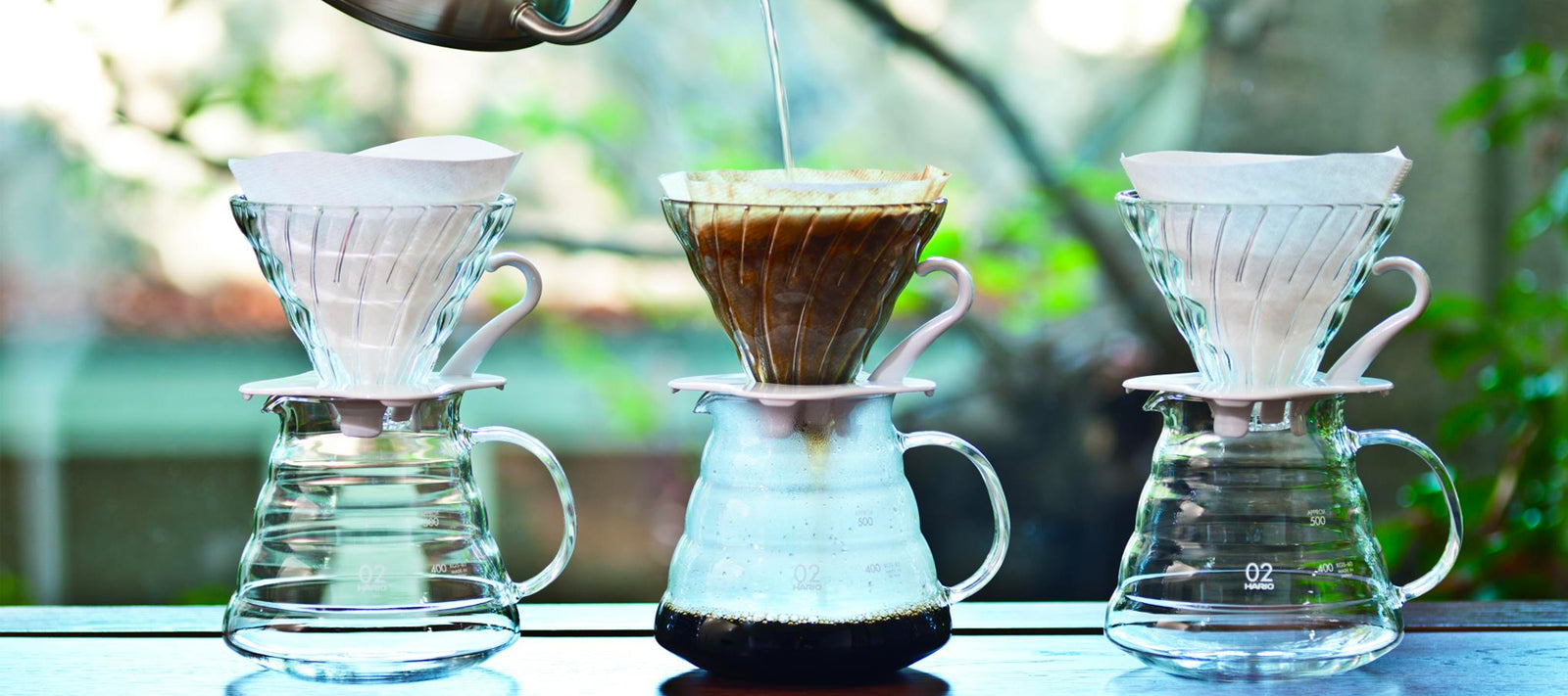 Hario Simply Glass V60 Pour Over Set: Coffee Servers