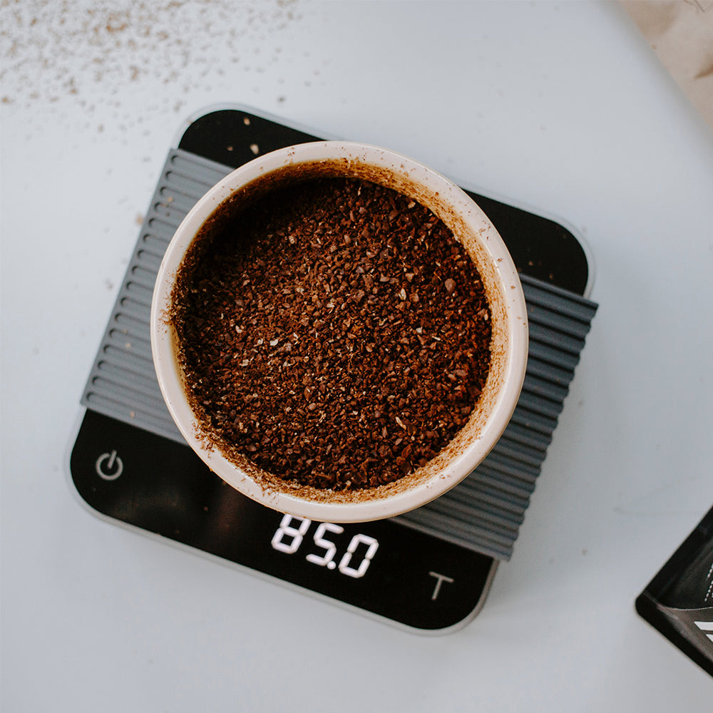 Shop Coffee Scales online at The Coffee Collective NZ. Photo cred: Wade Austin Ellis
