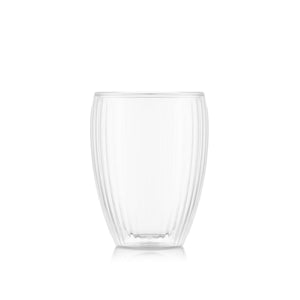 Bodum Pavina Double Wall Ribs Glass - 2 Pack