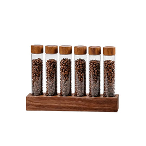 Individual Coffee Bean Storage Tubes x6