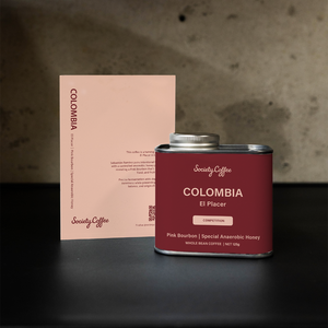 Society Coffee Colombia Coffee Competition Coffee- El Placer Special Anaerobic Honey Pink Bourbon