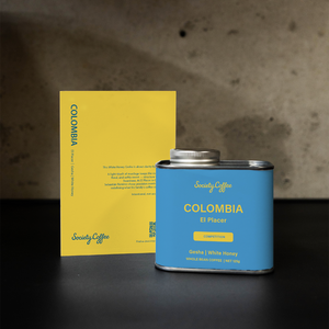 Society Coffee Colombia Coffee Competition Coffee- El Placer White Honey Gesha