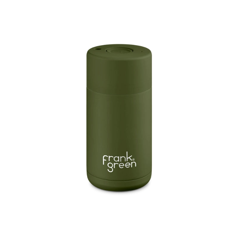 Frank Green Ceramic Reusable Cup 12oz Khaki