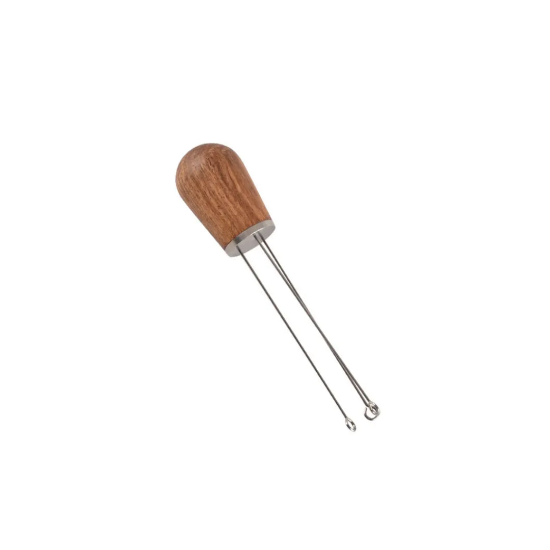Coffee Needle Distributor Wooden Handle