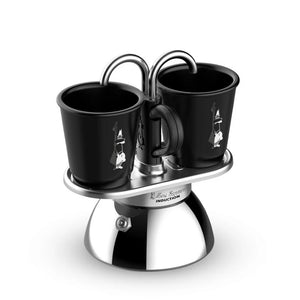 Bialetti Mini Express Induction 2 Cup Set (Black)