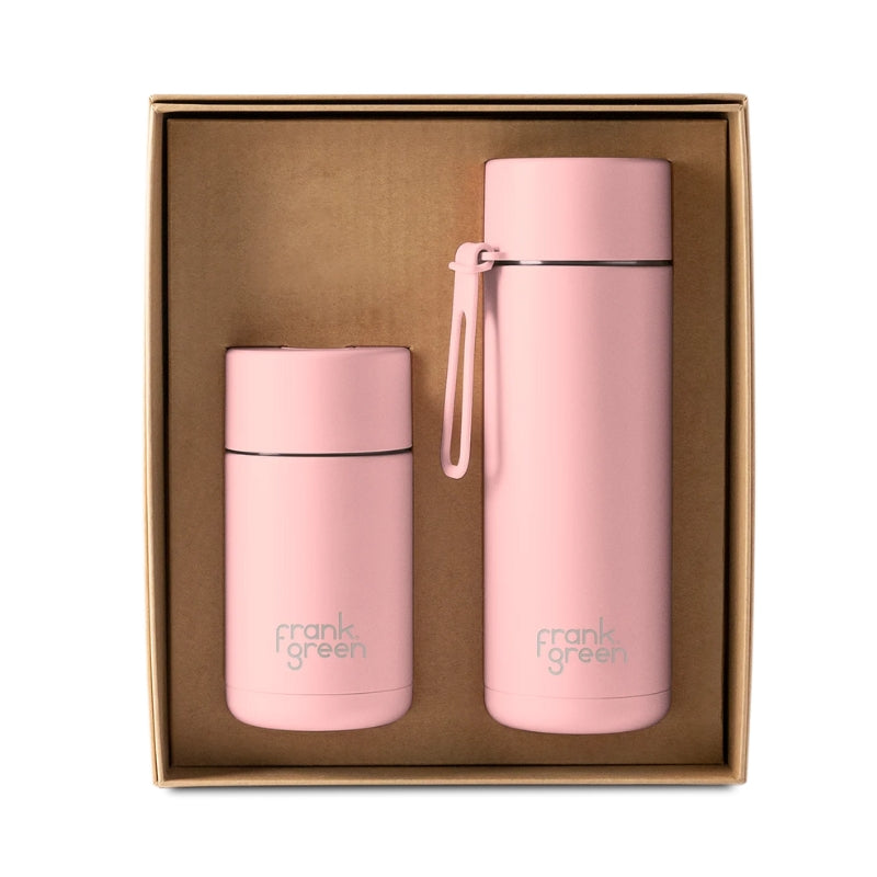 Frank Green Ceramic Reusable Gift Set - 12oz &amp; 20oz Blushed