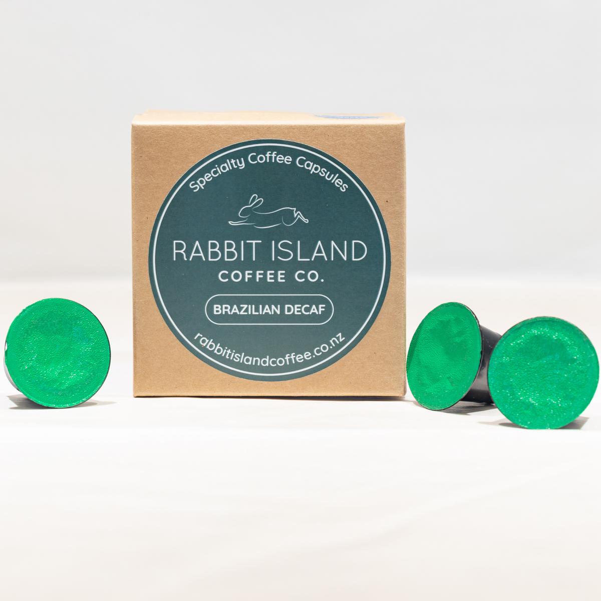 Rabbit Island Coffee Brazilian Decaf Coffee Capsules