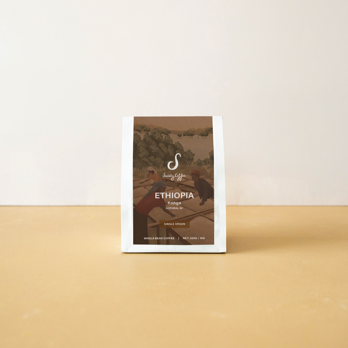 Society Coffee Ethiopia Coffee Single Origin - Konga Natural G1