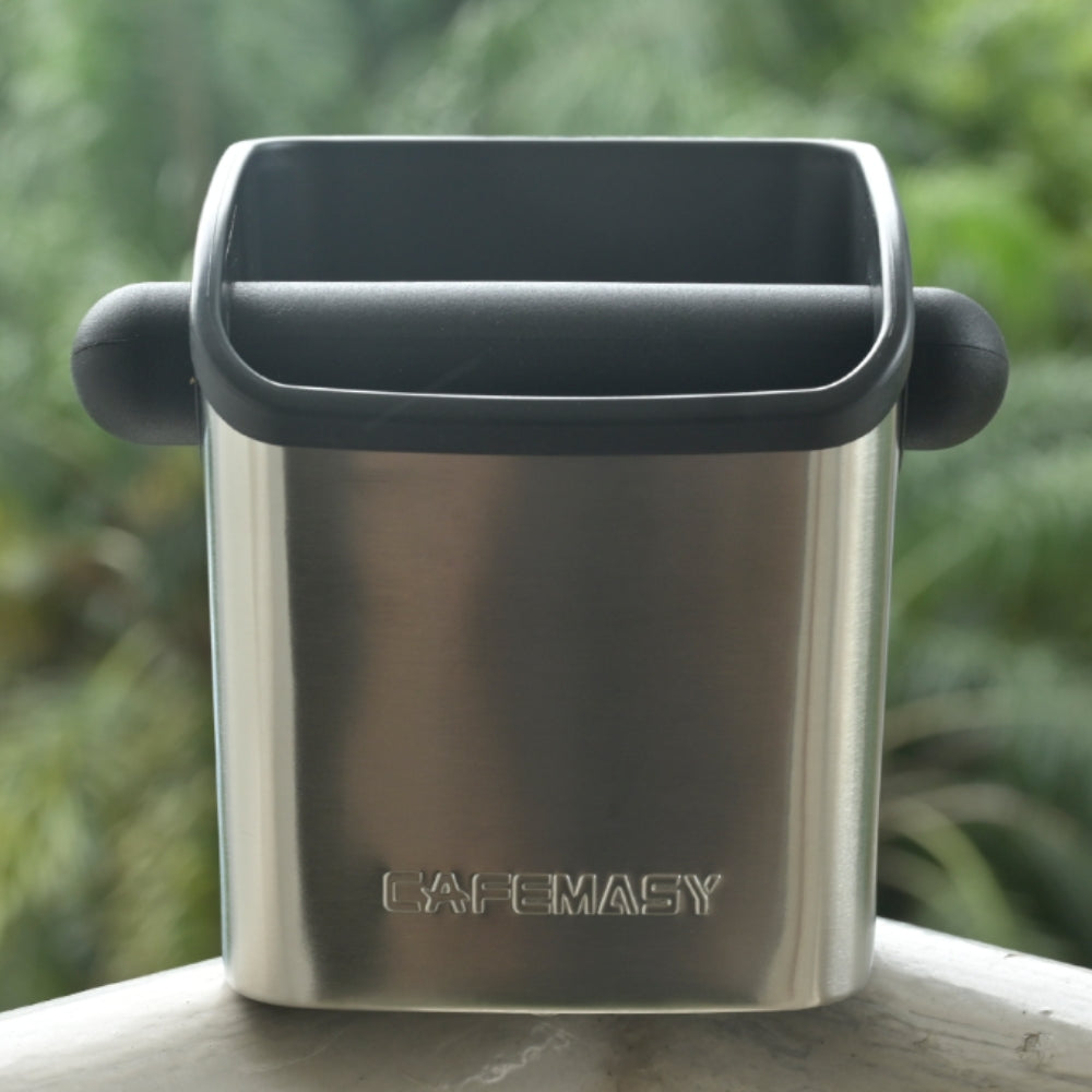 Cafemasy - Stainless Steel Coffee Knock Box Square