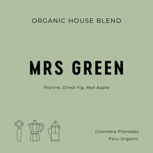 Espresso Workshop Mrs Green - Organic House Blend