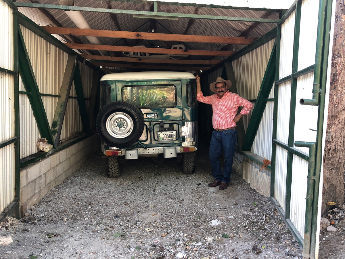 Beto Reyes with his pride and joy! 