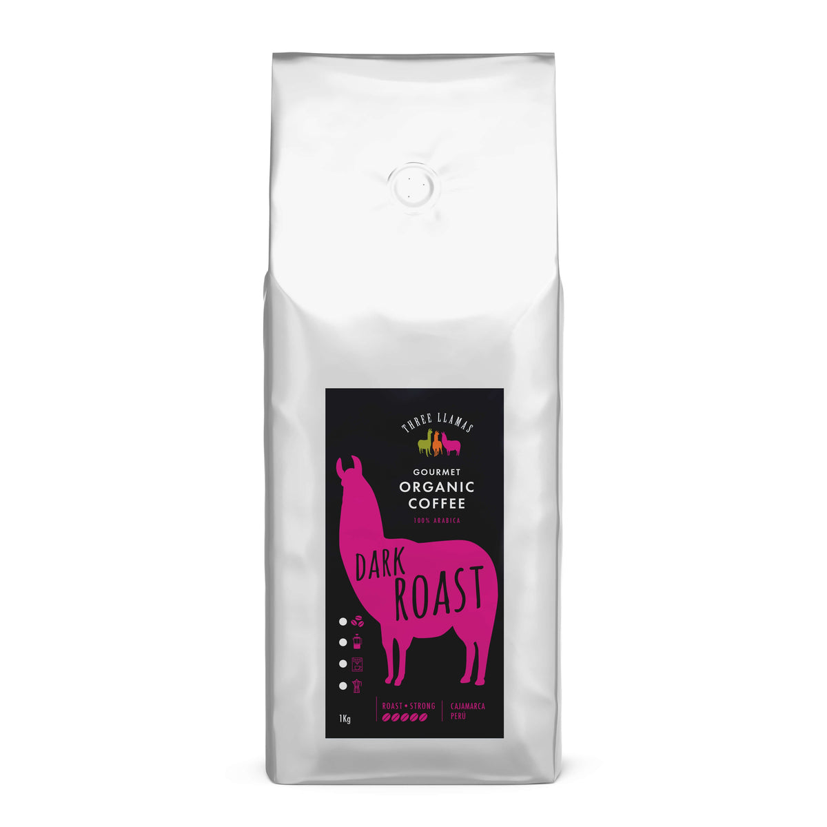 Three Llamas Coffee Organic Dark Roast