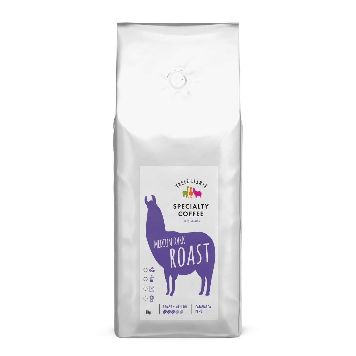 Three Llamas Coffee Medium Dark Roast