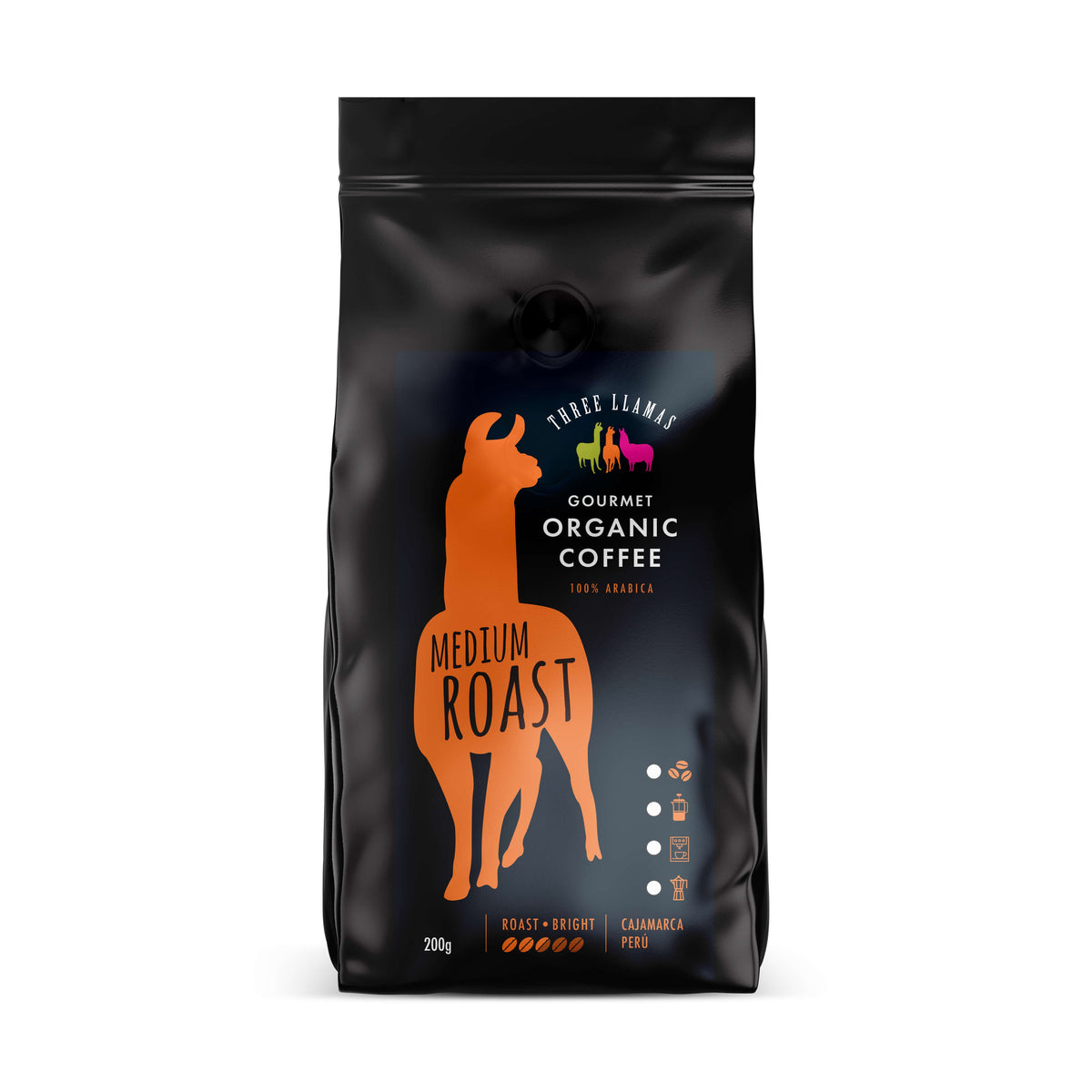 Three Llamas Coffee Organic Medium Roast