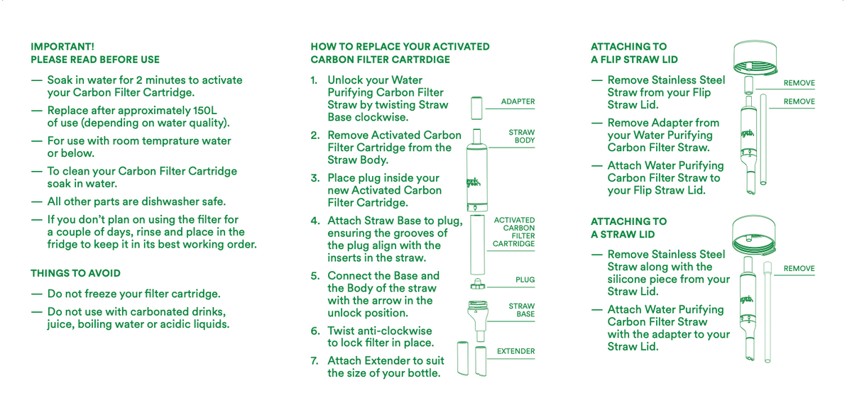 Purifying Straw Filter 