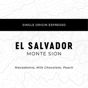 Espresso Workshop El Salvador Monte Sion