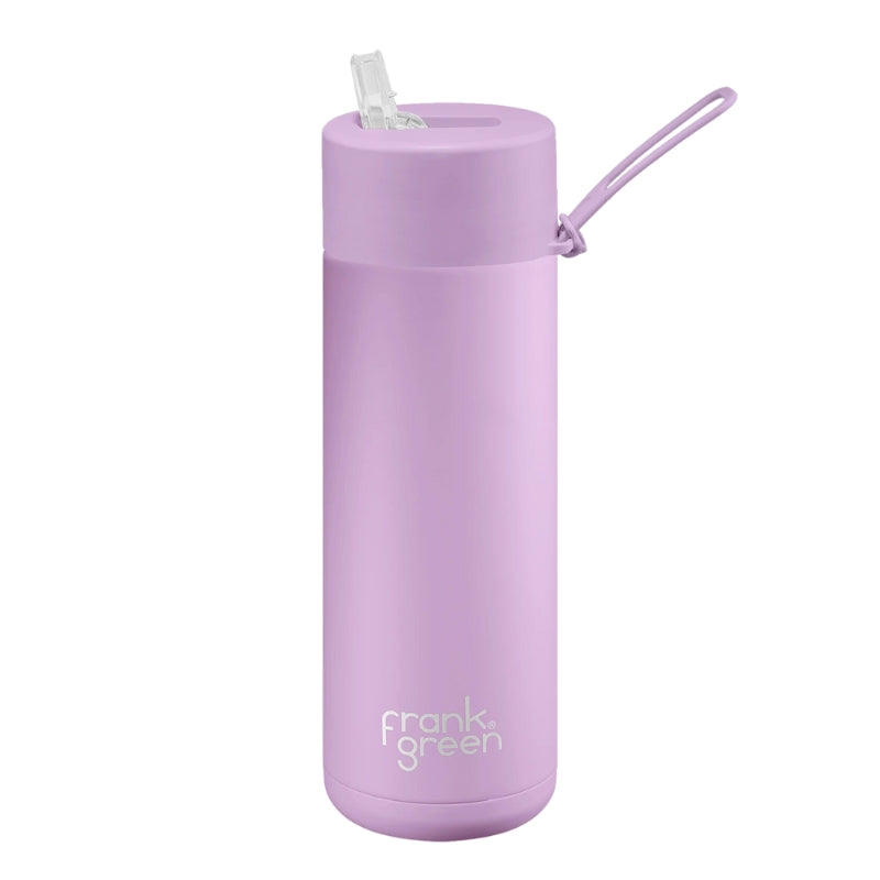 Frank Green 20oz Ceramic Reusable Bottle - Straw lilac haze