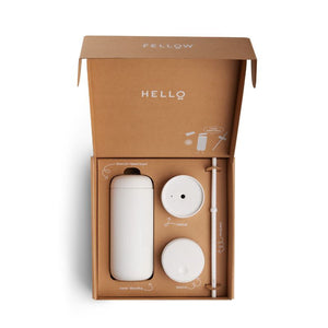 Fellow Carter Bundle Slide Lid + Straw 16oz -White