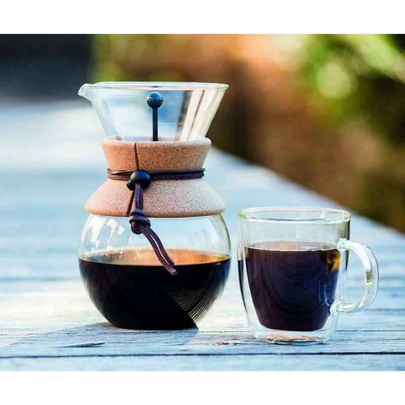 Bodum Pour Over Coffee Maker Cork - 1 Litre at The Coffee Collective NZ