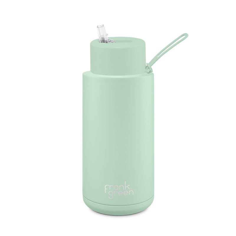 Frank Green 34oz Ceramic Reusable Bottle Mint Gelato