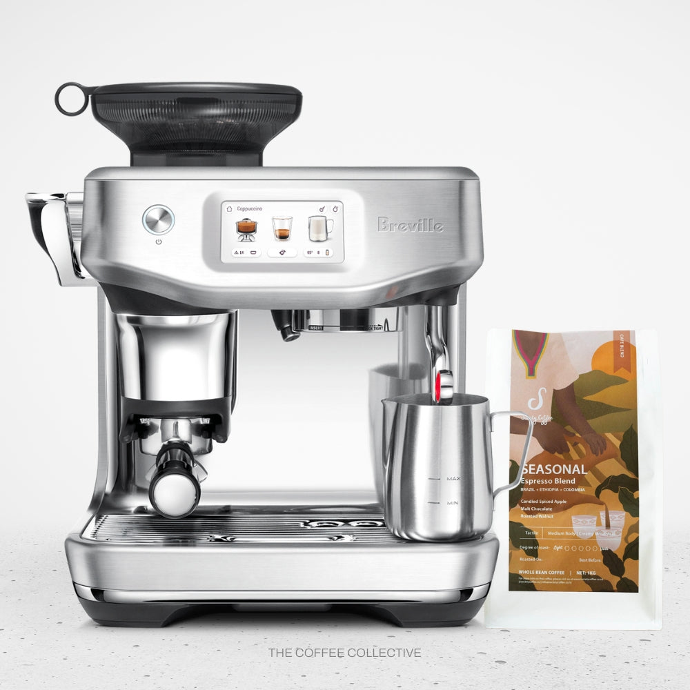 Breville Barista Touch Impress Silver &amp; Coffee Subscription Society Coffee