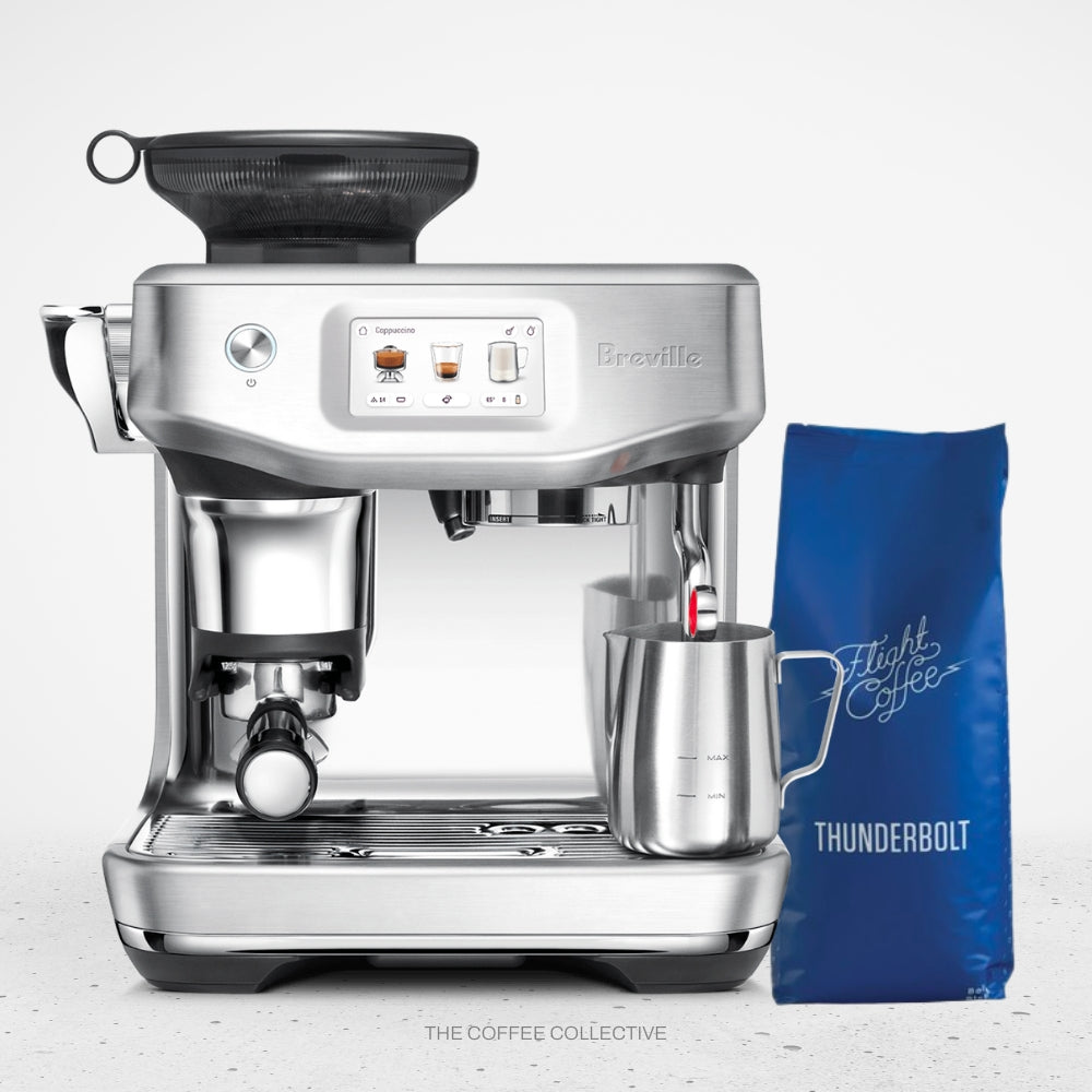Breville Barista Touch Impress Silver &amp; Coffee Subscription Flight Coffee