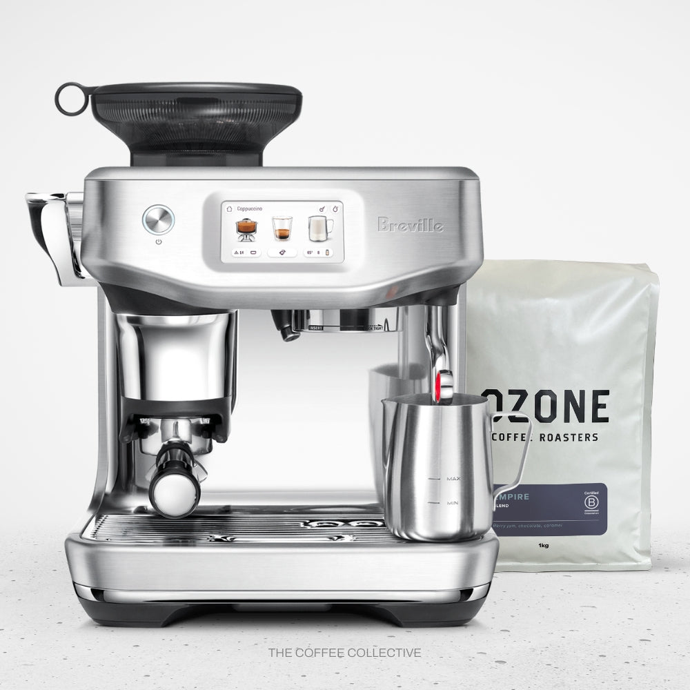 Breville Barista Touch Impress Silver &amp; Coffee Subscription Ozone