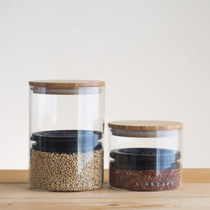 Airscape Glass/ Bamboo 4" Small - 200g