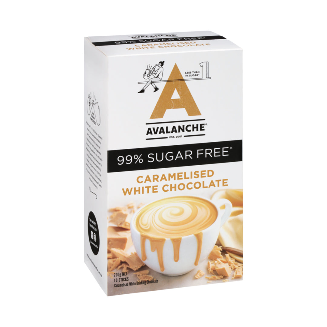 Avalanche 99% Sugar Free Sachets Caramelised White Chocolate