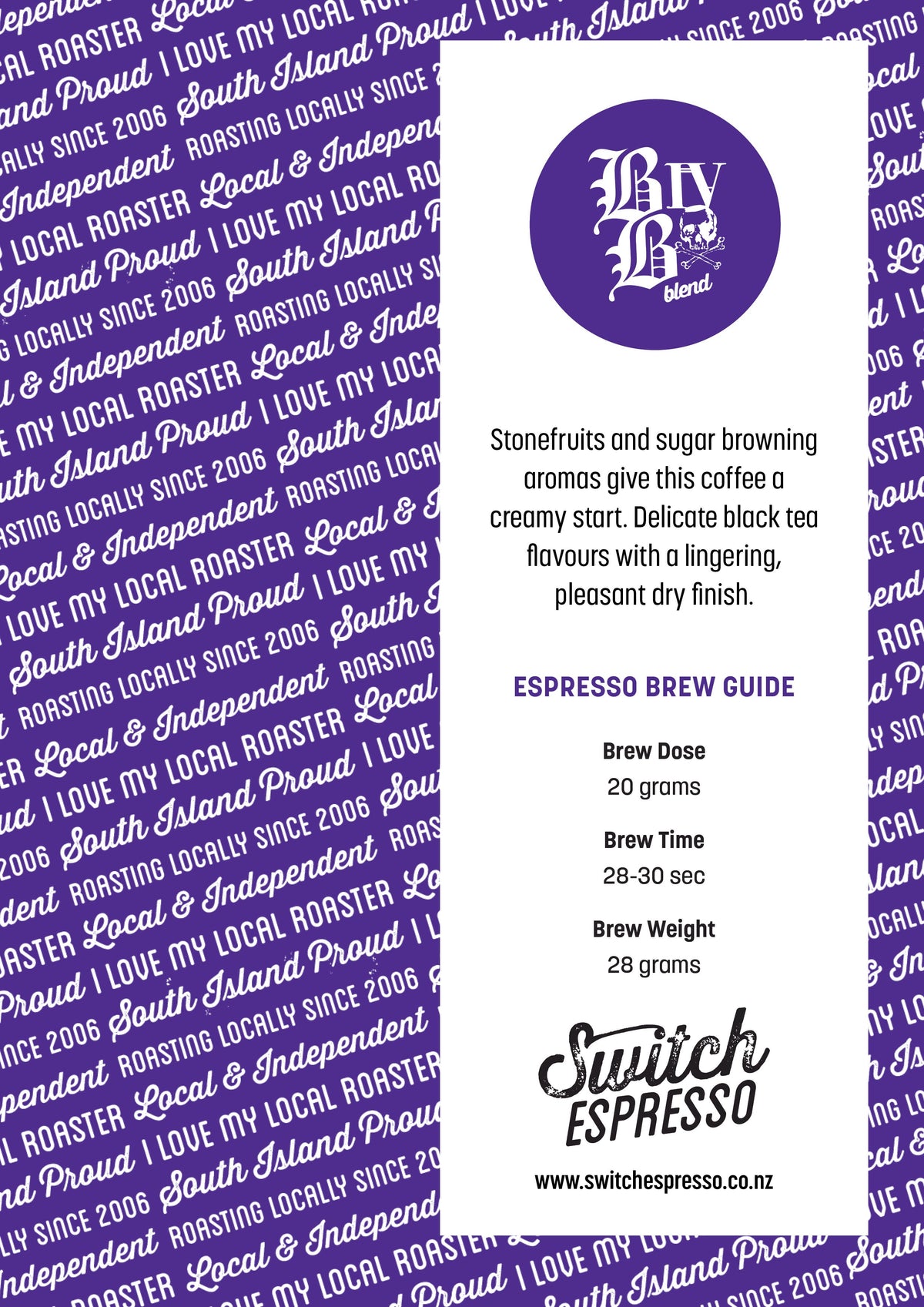 Switch Espresso BB-IV Blend