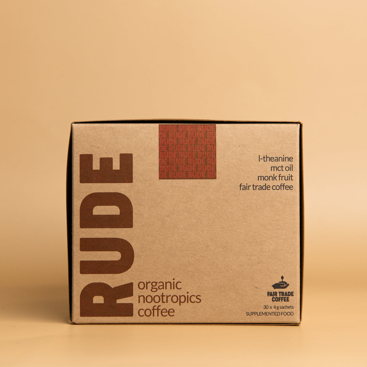 Rude Coffee Fair Trade Organic Coffee + Nootropic - 30 Sachets - Sweet