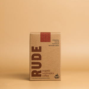 Rude Coffee Fair Trade & Organic Nootropic Coffee - 7 Sachets - Sweet