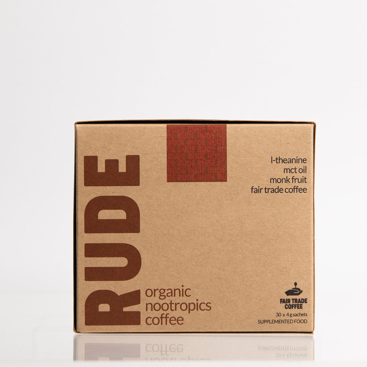 Rude Coffee Fair Trade Organic Coffee + Nootropic - 30 Sachets - Sweet
