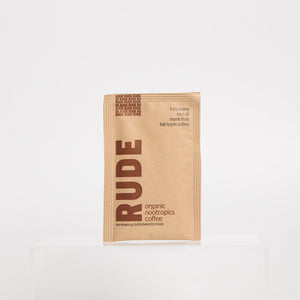 Rude Coffee Fair Trade & Organic Nootropic Coffee - 7 Sachets - Sweet