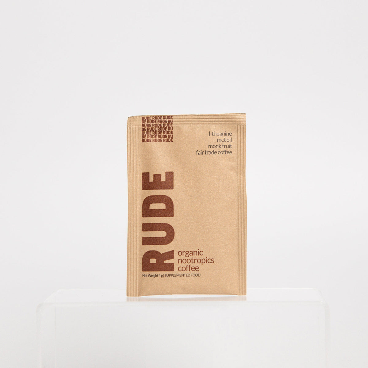 Rude Coffee Fair Trade &amp; Organic Nootropic Coffee - 7 Sachets - Sweet