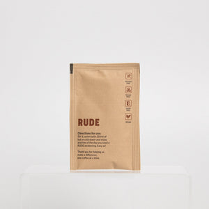 Rude Coffee Fair Trade & Organic Nootropic Coffee - 7 Sachets - Sweet