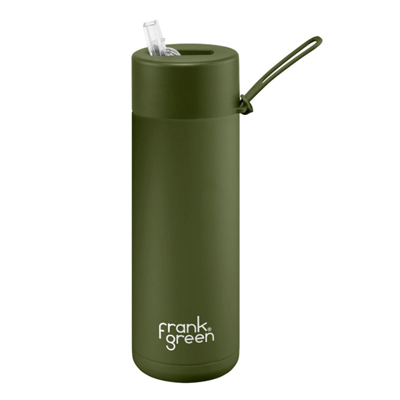 Frank Green 20oz Ceramic Reusable Bottle - Straw