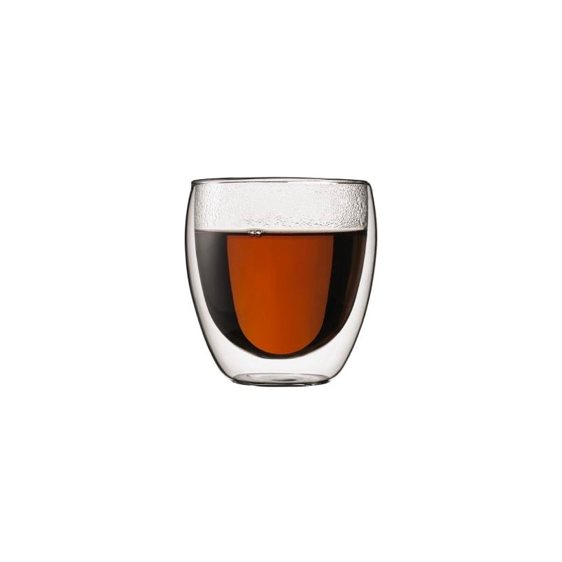 Bodum Pavina Double Wall Glass 0.25L - 2 Pack the coffee collective nz