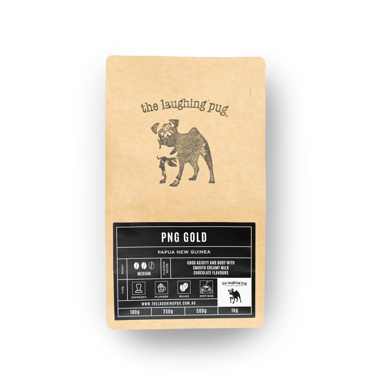 Laughing Pug The Laughing Pug&#39;s Premium Whole Coffee Beans