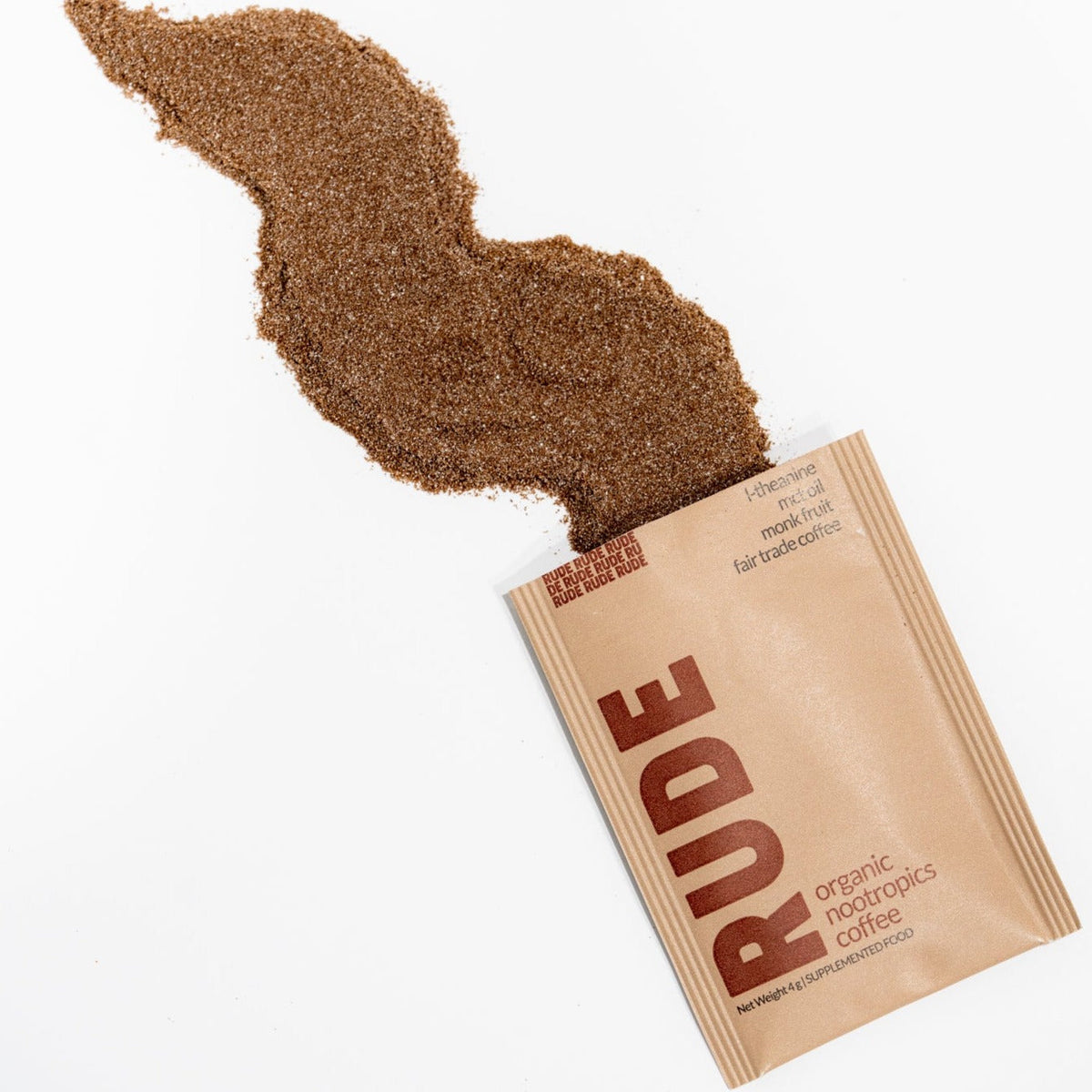 Rude Coffee Fair Trade Organic Coffee + Nootropic - 30 Sachets - Sweet