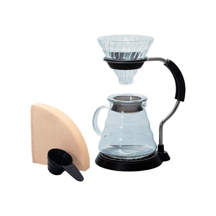 Hario V60 Arm Stand Glass Dripper Set 02