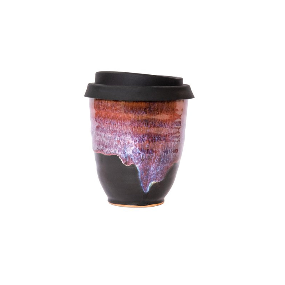 West Coast Stoneware Reusable Cup 12oz pink