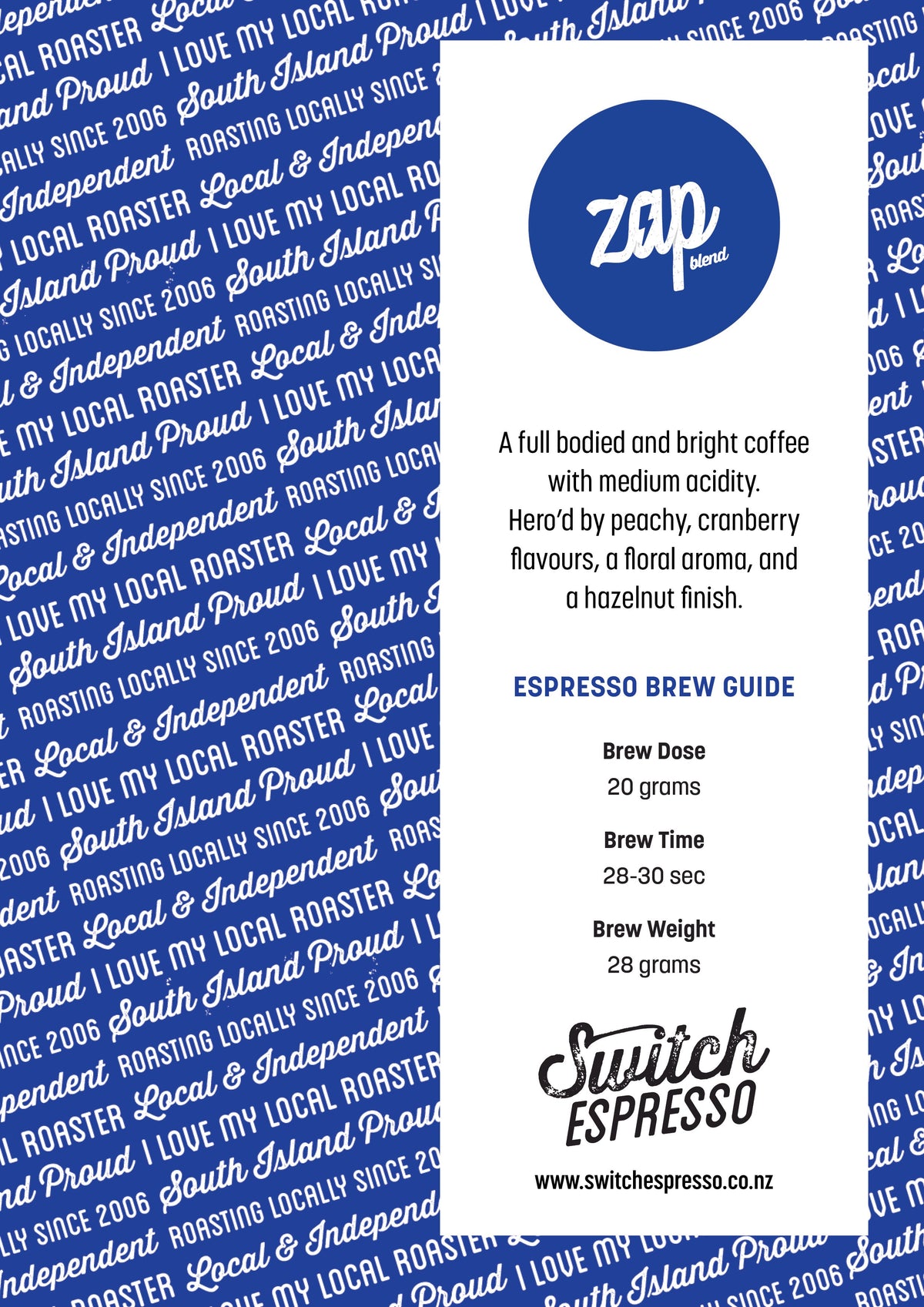 Switch Espresso ZAP Blend