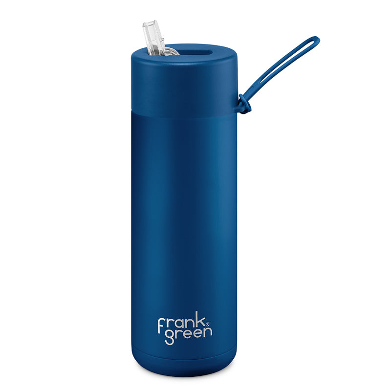 Frank Green 20oz Ceramic Reusable Bottle - Straw