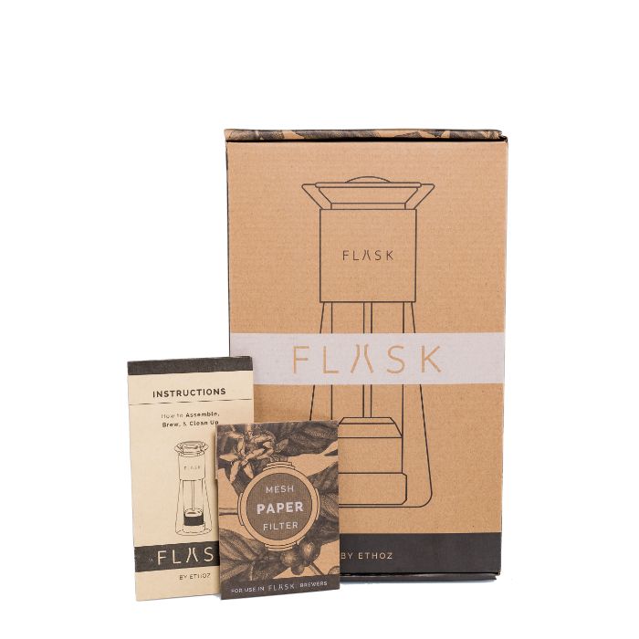 Flask Coffee Press, Glass - 17oz