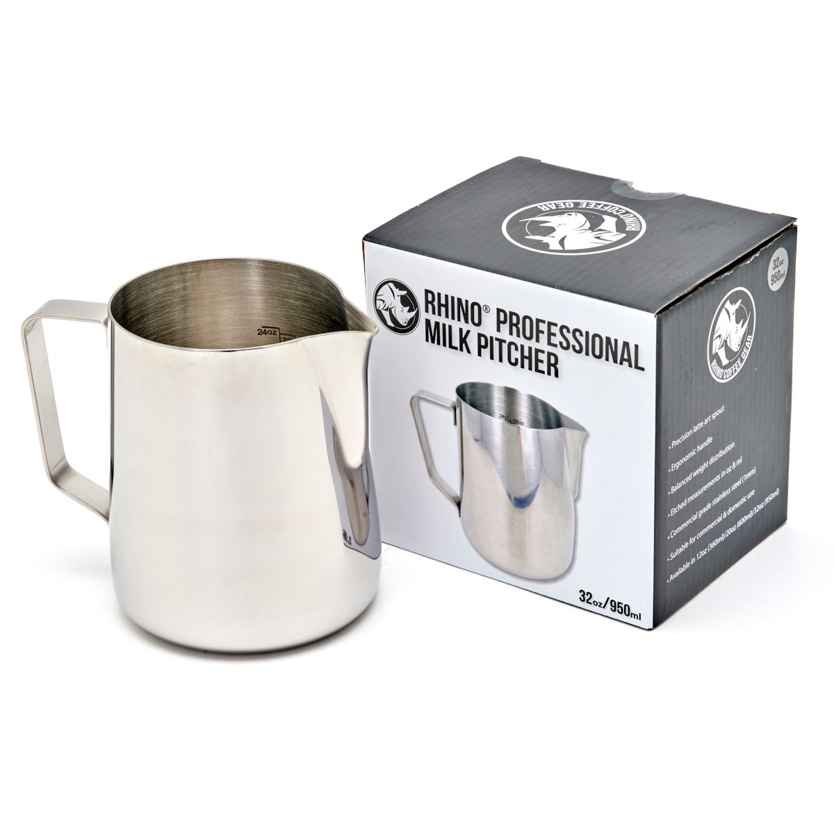 Rhino Professional Milk Pitcher 950ml / 32oz