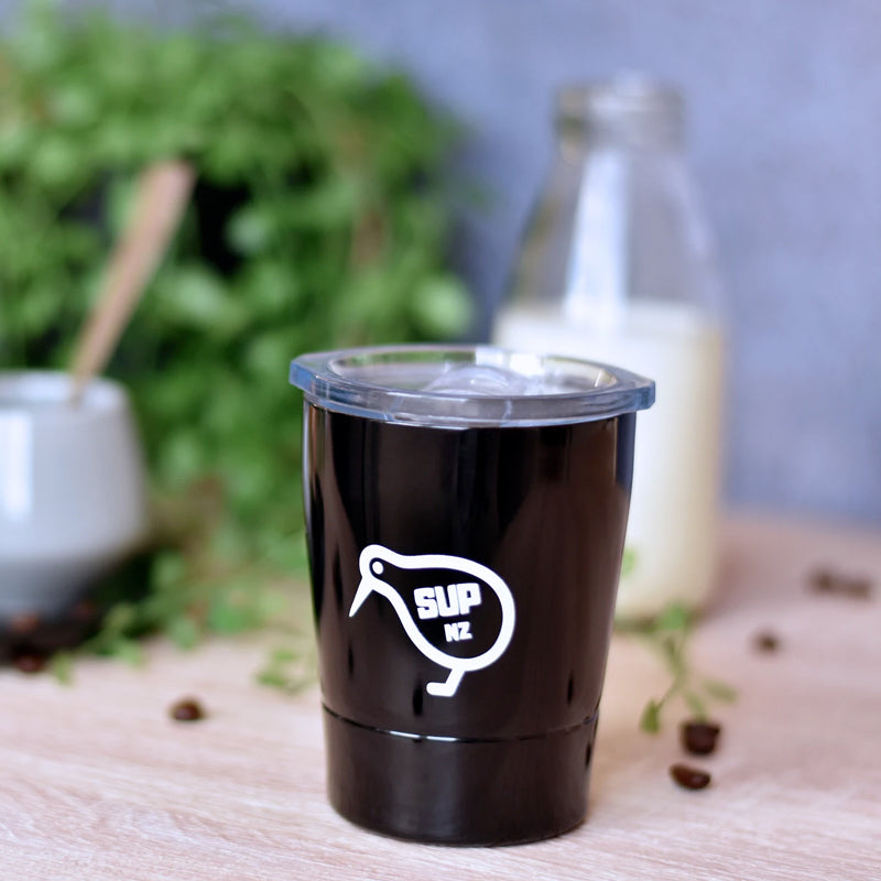 Sup NZ 8oz Cup - Black at The Coffee Collective NZ 