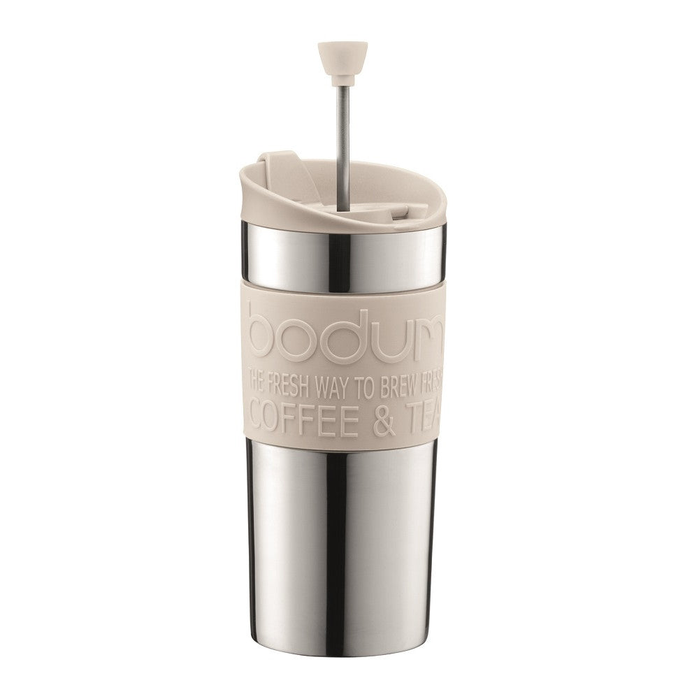 Bodum Travel Press Stainless Steel 0.35L off white